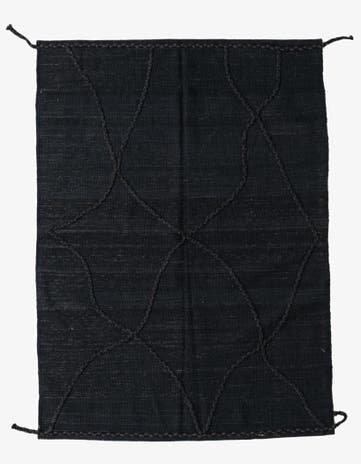 4' 4 x 5' 10 Hand Knotted Moroccan Wool Rug