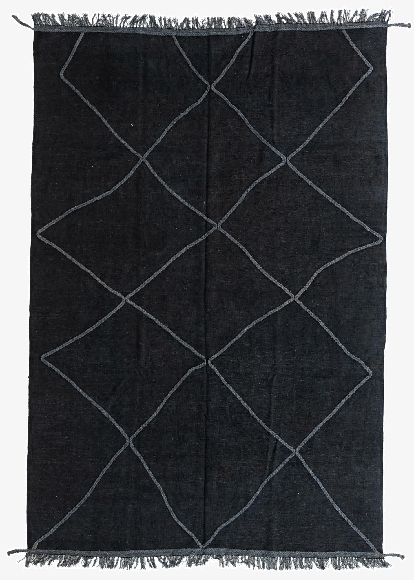 6' 5 x 9' 6  Hand Knotted Moroccan Wool Rug