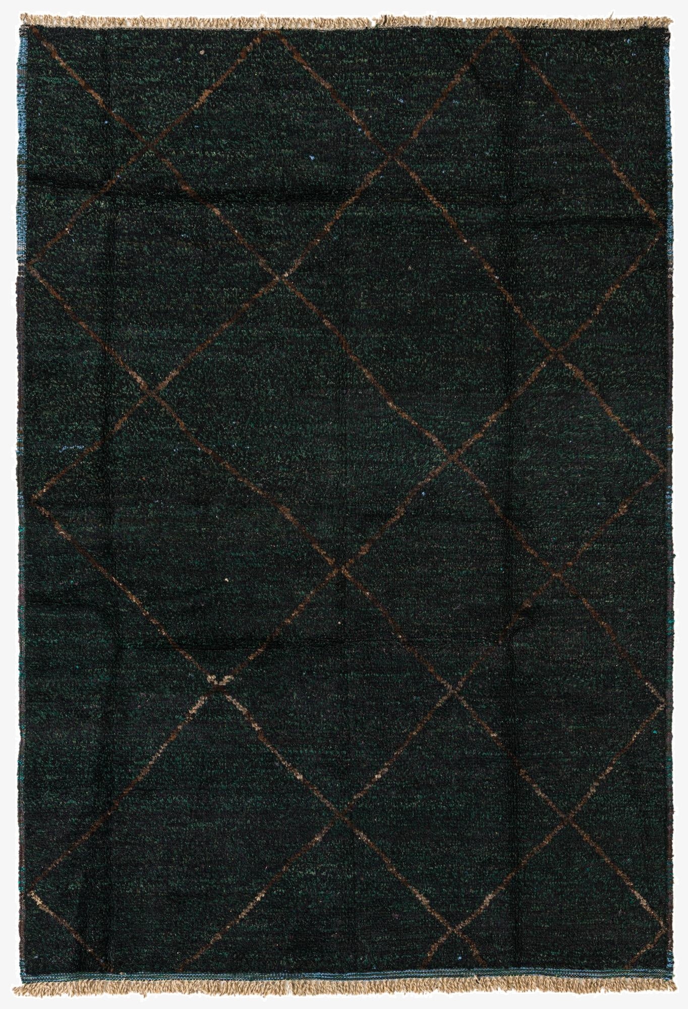 Primary image 6' 3 x 9'  Hand Knotted Moroccan Wool Rug