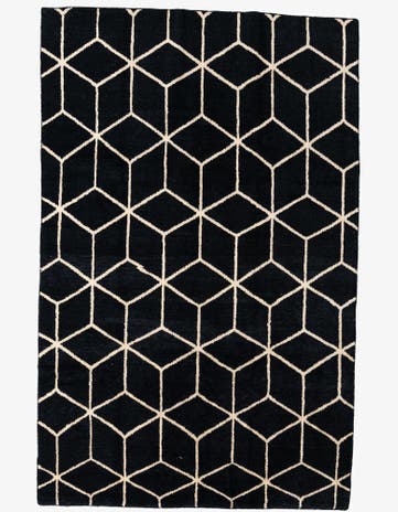 6' 8 x 10' 4 Hand Knotted Moroccan Wool Rug