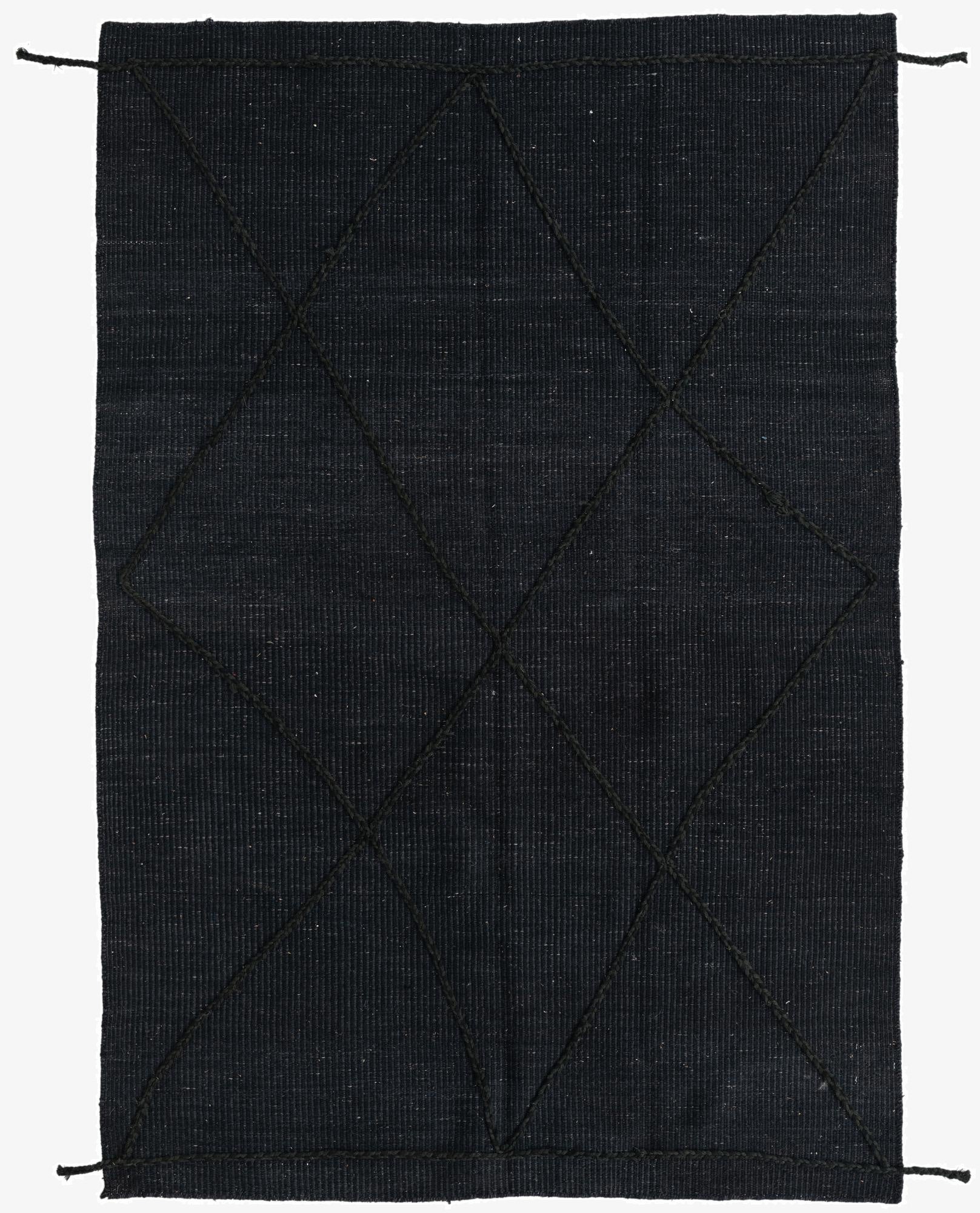 5' 5 x 8'  Hand Knotted Moroccan Wool Rug