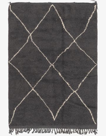 5' x 7' 10 Hand Knotted Moroccan Wool Rug