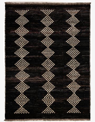 5' 11 x 7' 11 Hand Knotted Moroccan Wool Rug