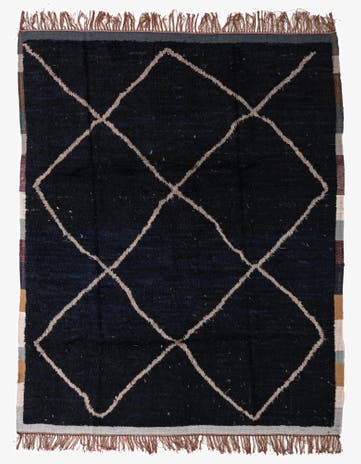 8' x 10' Hand Knotted Moroccan Wool Rug