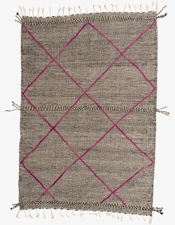7' 9 x 11' 4 Hand Knotted Moroccan Wool Rug