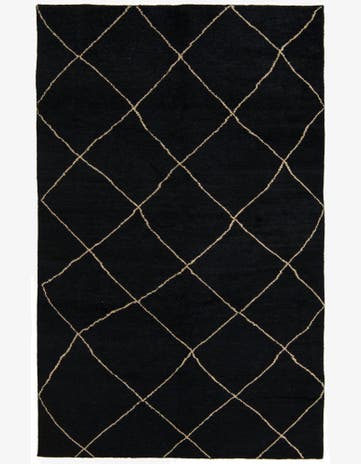 6' 5 x 10' Hand Knotted Moroccan Wool Rug