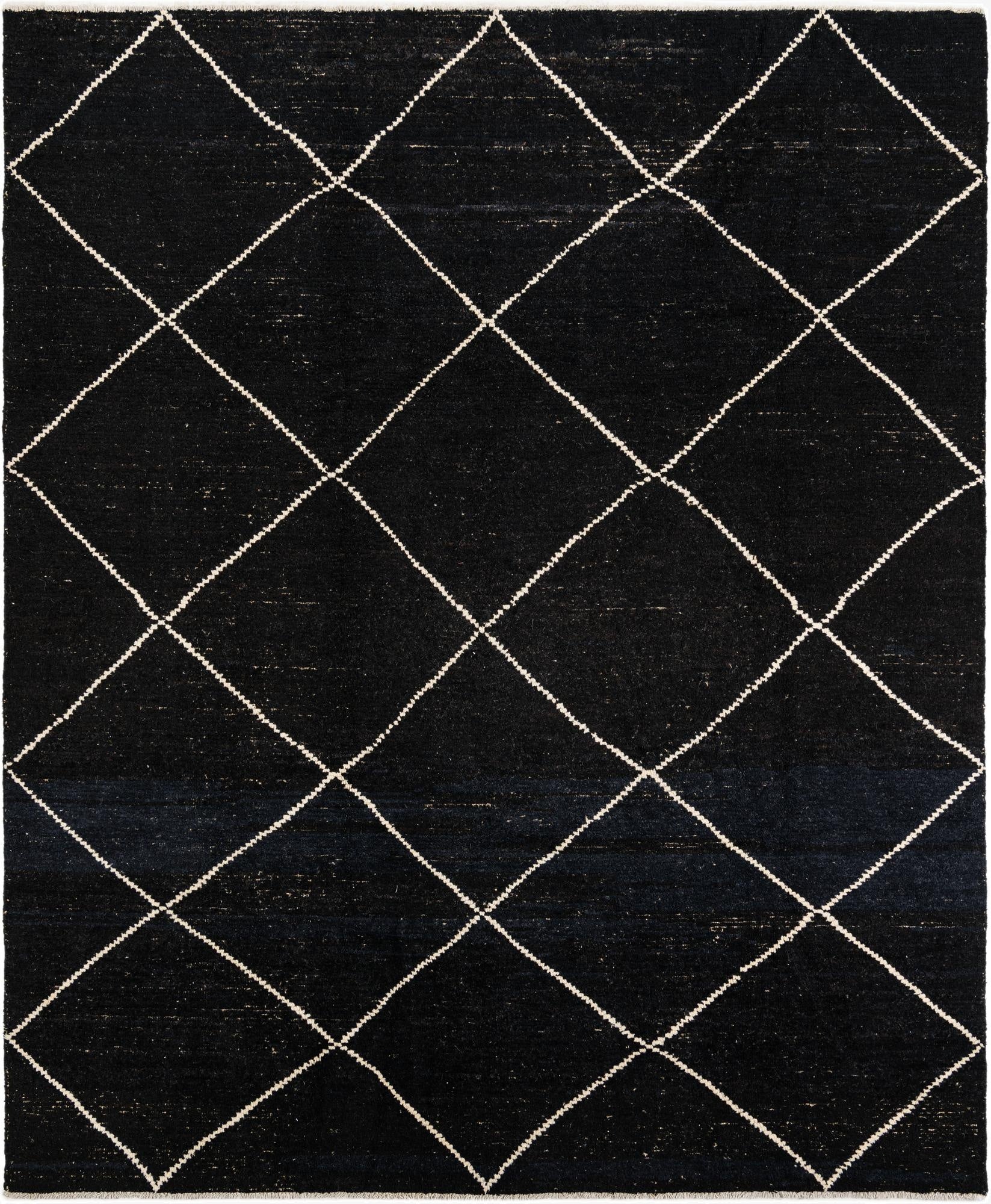 8' 5 x 9' 10  Hand Knotted Moroccan Wool Rug