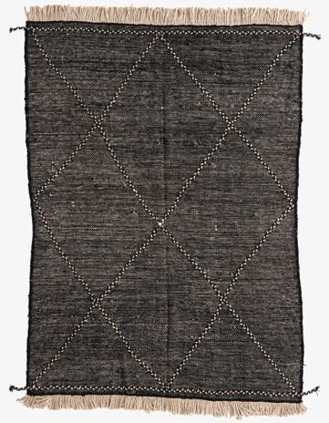 5' 7 x 8' Hand Knotted Moroccan Wool Rug