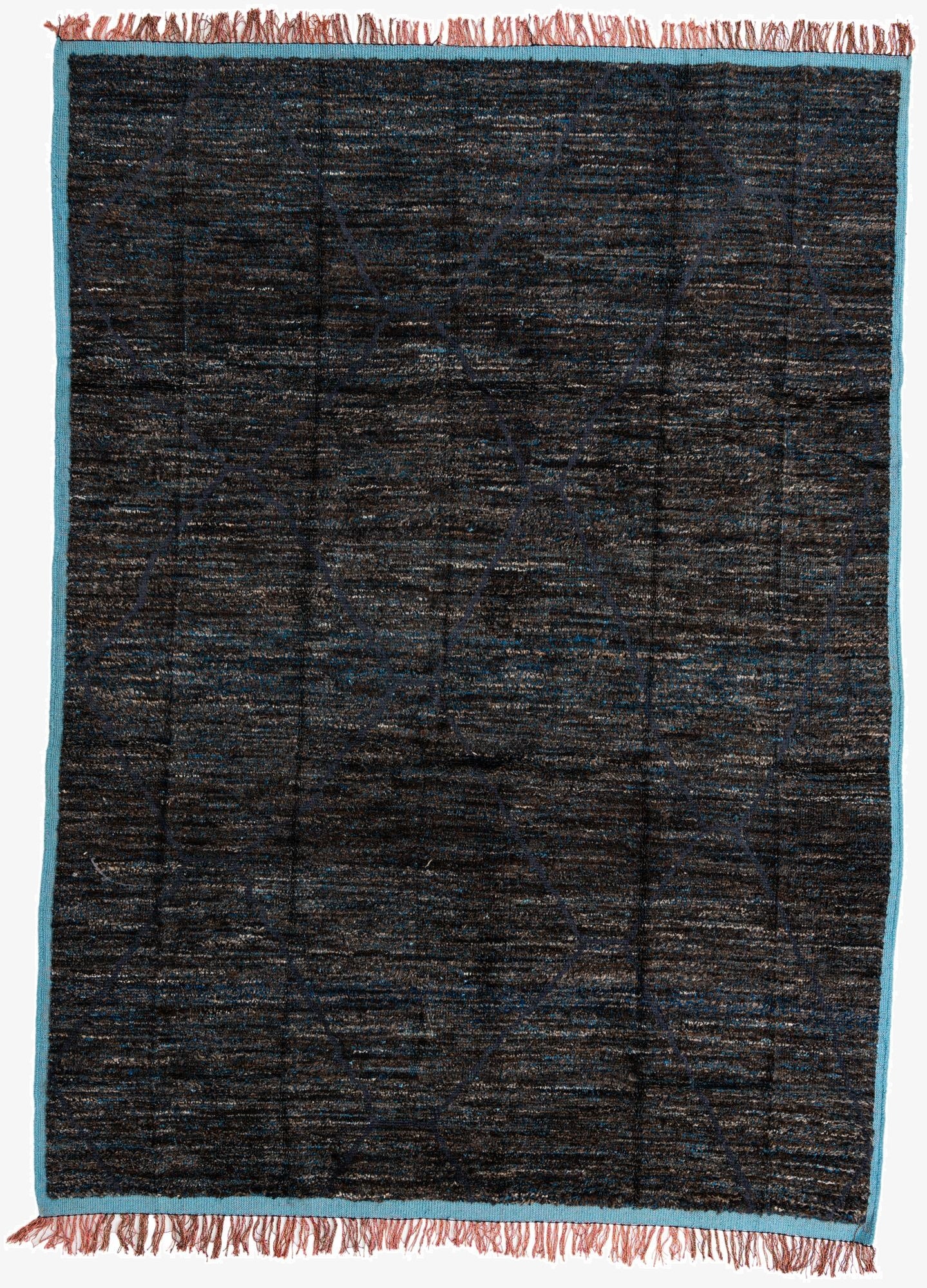 9' 1 x 12' 5  Hand Knotted Moroccan Wool Rug