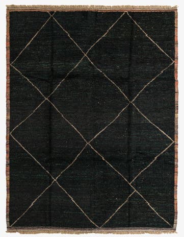 8' 2 x 10' 9 Hand Knotted Moroccan Wool Rug