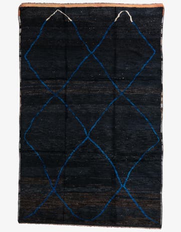 8' 4 x 12' 9 Hand Knotted Moroccan Wool Rug