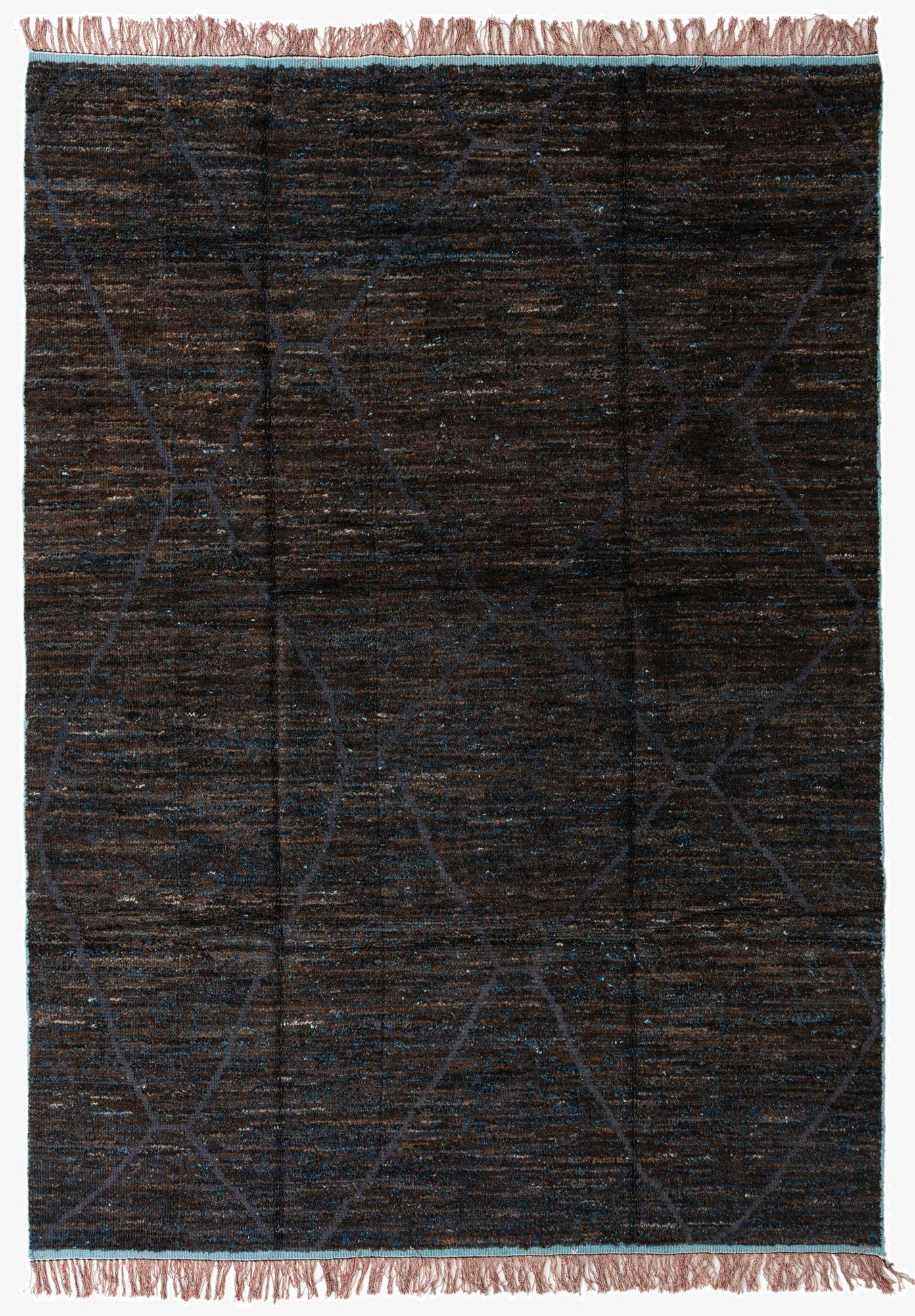 8' 10 x 12' 7  Hand Knotted Moroccan Wool Rug