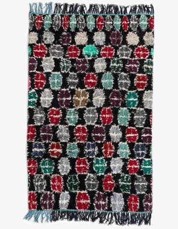 5' 2 x 8' 3 Hand Knotted Moroccan Wool Rug