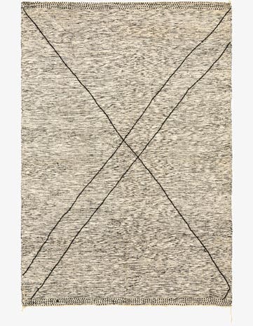 9' 1 x 13' 3 Hand Knotted Moroccan Wool Rug