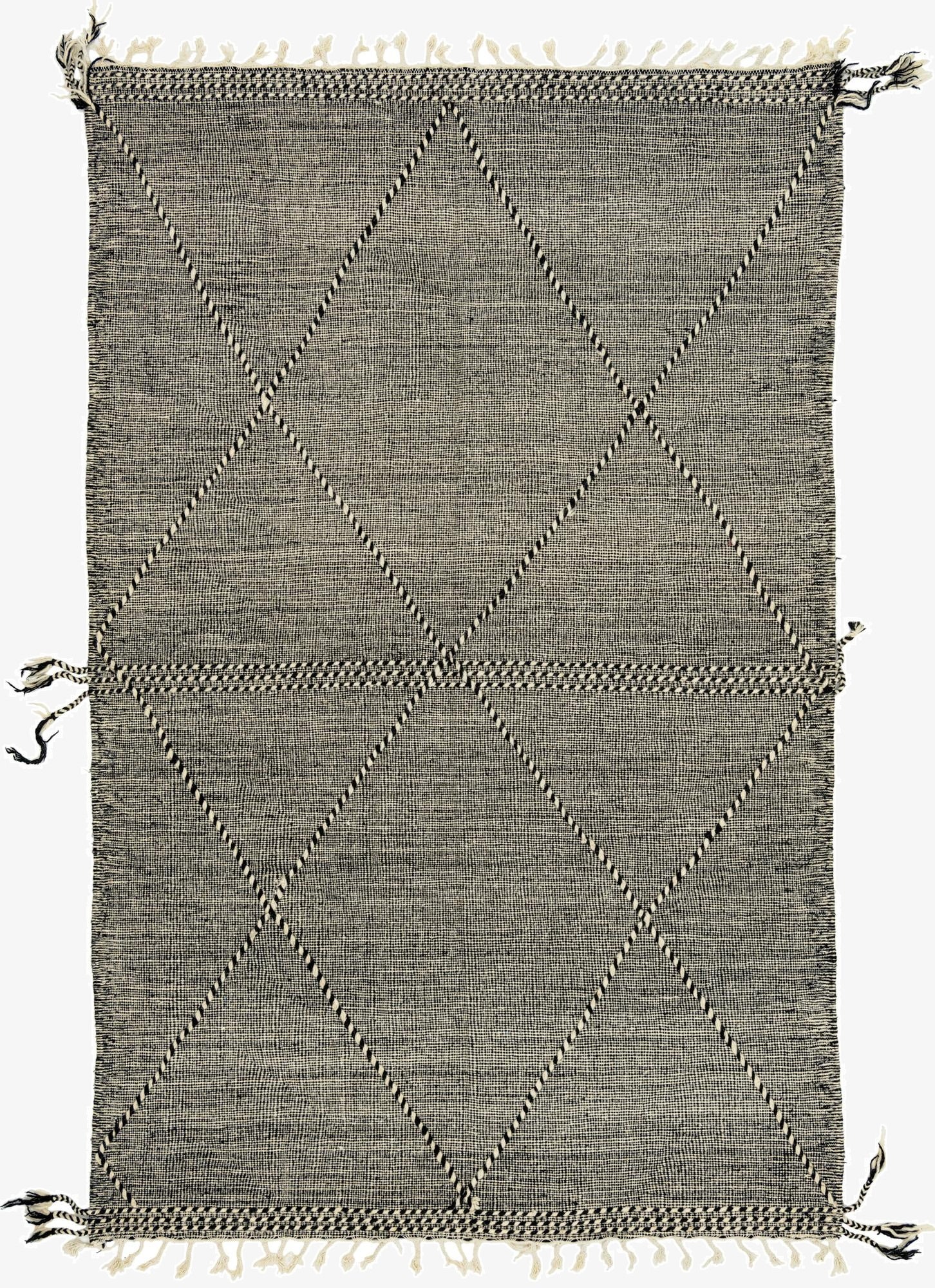 6' 5 x 10'  Hand Knotted Moroccan Wool Rug