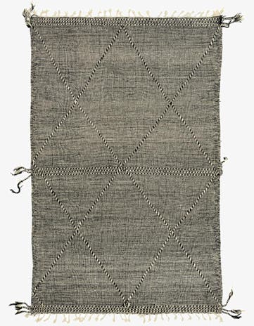 6' 5 x 10' Hand Knotted Moroccan Wool Rug