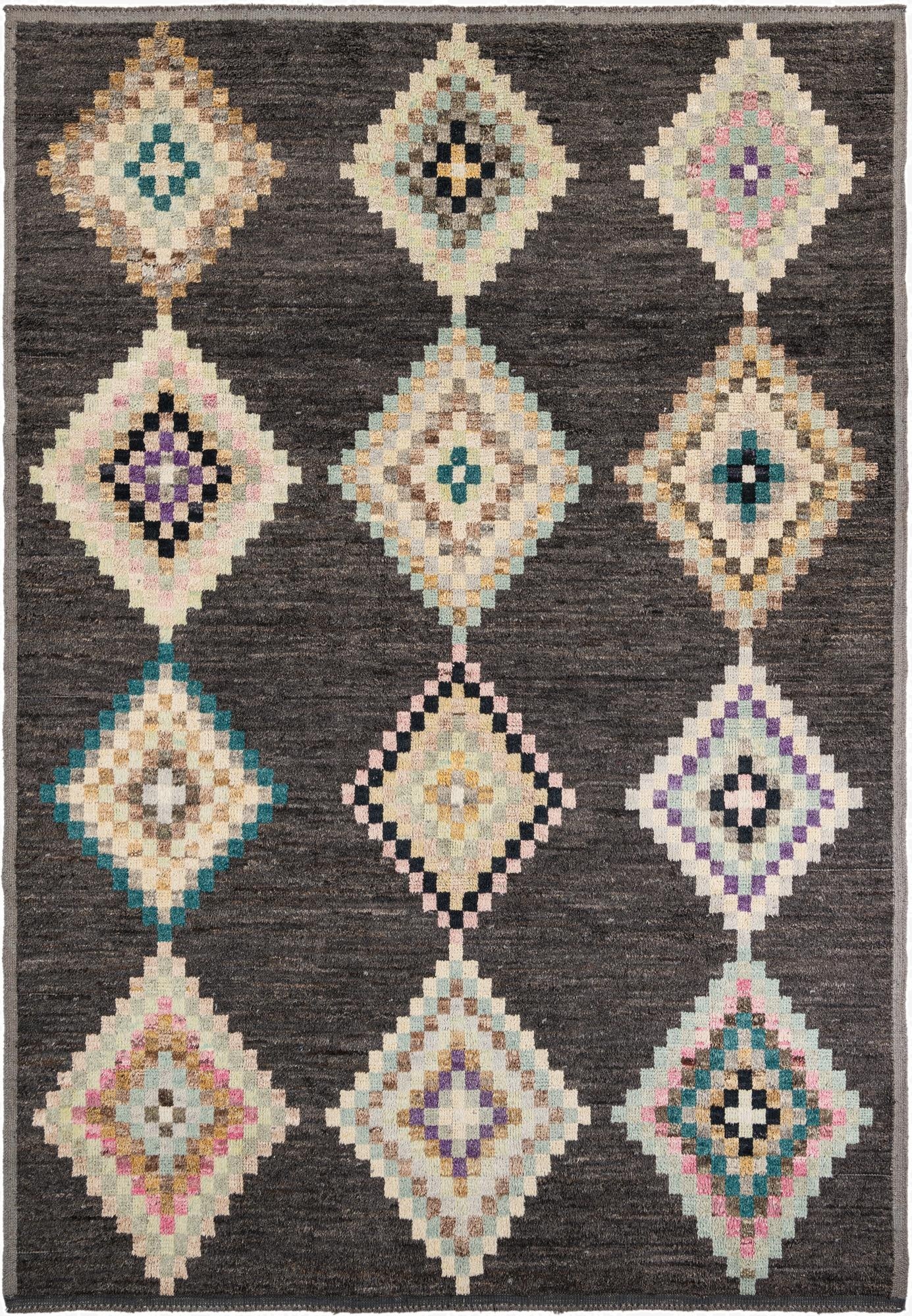 8' 7 x 12' 3  Hand Knotted Moroccan Wool Rug
