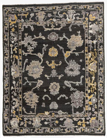 8' x 10' 3 Hand Knotted Moroccan Wool Rug