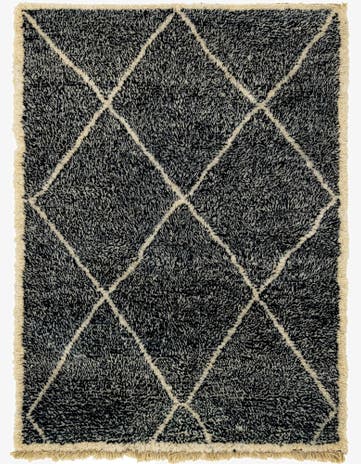 5' 6 x 7' 7 Hand Knotted Moroccan Wool Rug