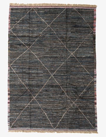 9' 1 x 12' 8 Hand Knotted Moroccan Wool Rug