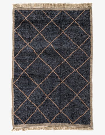 6' 2 x 9' 1 Hand Knotted Moroccan Wool Rug