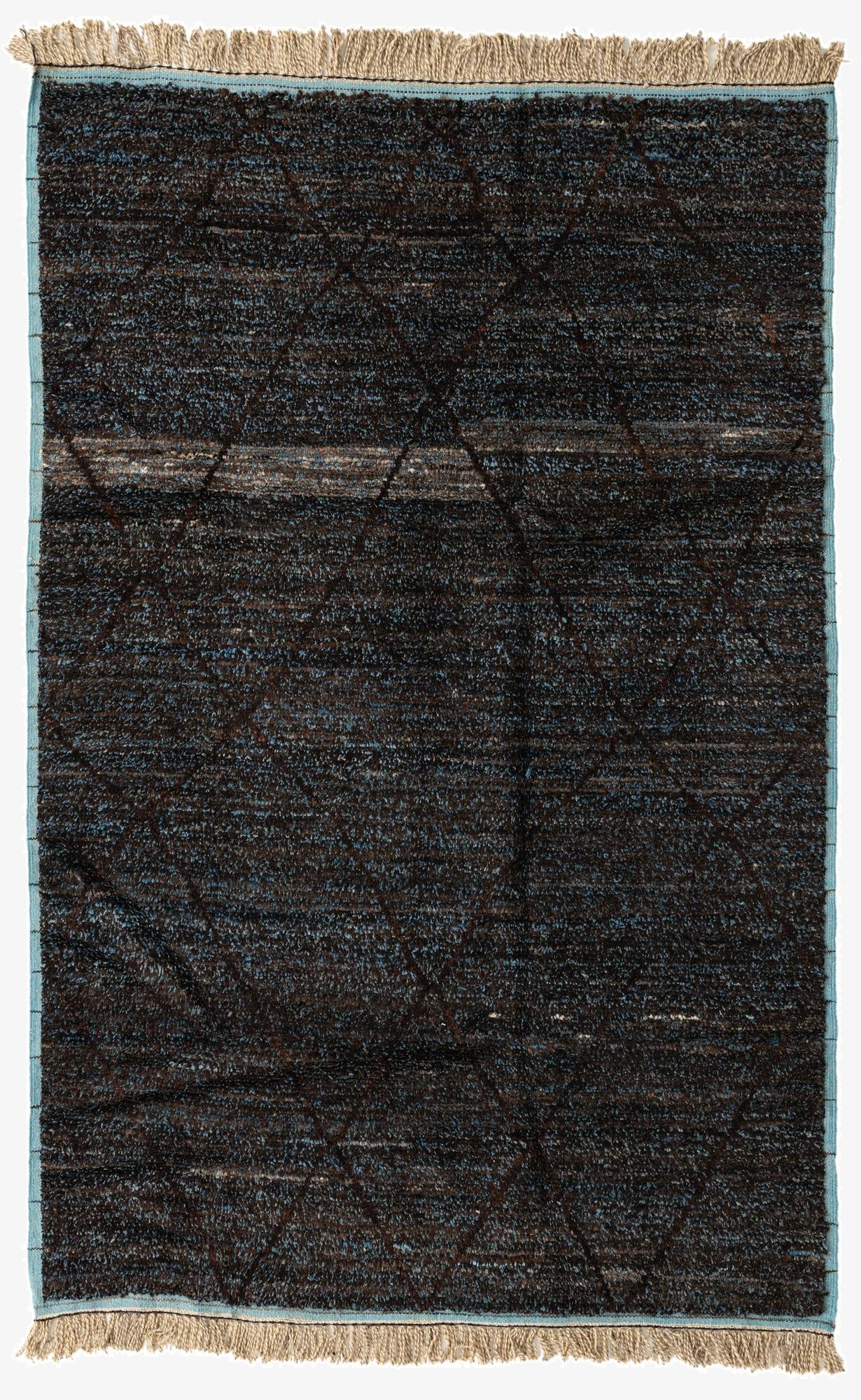 Primary image 6' 1 x 9' 5  Hand Knotted Moroccan Wool Rug