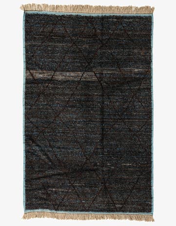 6' 1 x 9' 5 Hand Knotted Moroccan Wool Rug