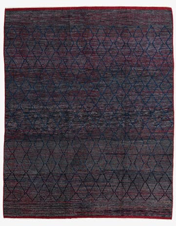 8' 5 x 10' 6 Hand Knotted Moroccan Wool Rug