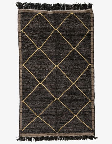 5' x 8' 4 Hand Knotted Moroccan Wool Rug