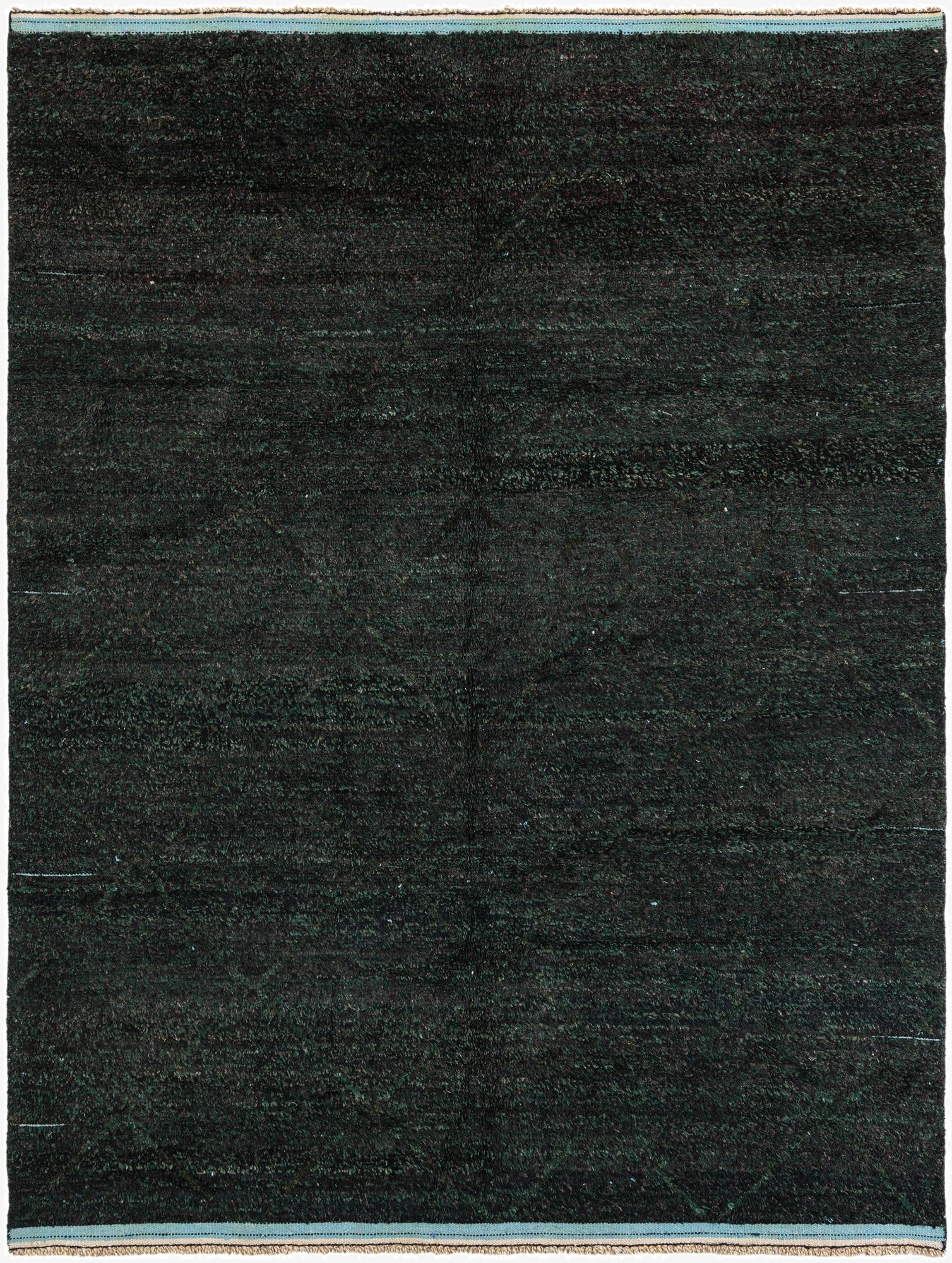 8' x 10' 7  Hand Knotted Moroccan Wool Rug