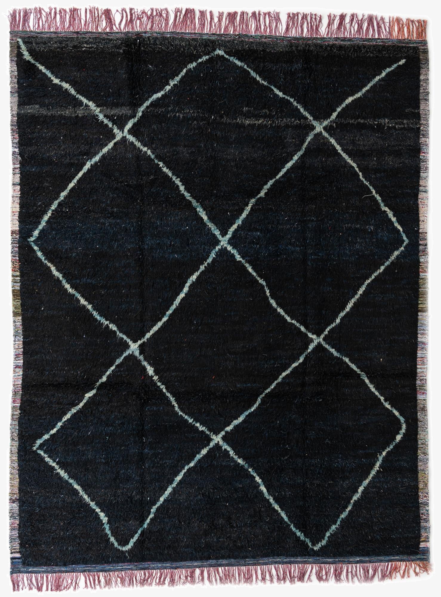 9' 4 x 12'  Hand Knotted Moroccan Wool Rug