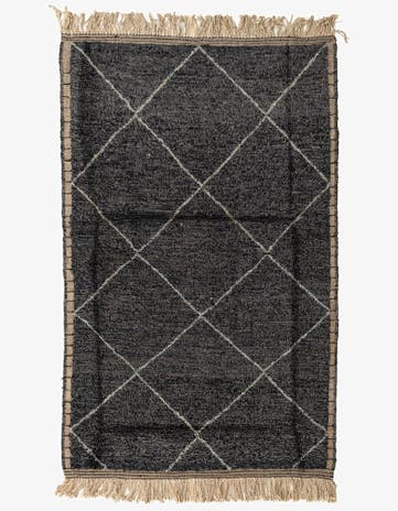 5' 2 x 8' 3 Hand Knotted Moroccan Wool Rug