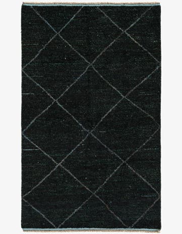 5' x 8' 3 Hand Knotted Moroccan Wool Rug