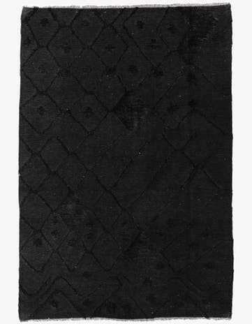 4' 8 x 6' 9 Hand Knotted Moroccan Wool Rug