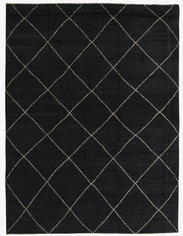 9' x 11' 10 Hand Knotted Moroccan Wool Rug