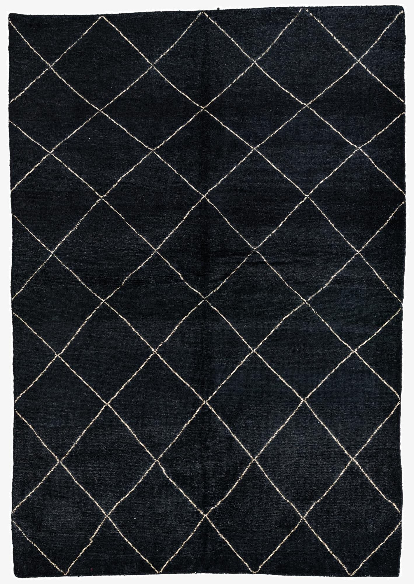 5' 8 x 8'  Hand Knotted Moroccan Wool Rug