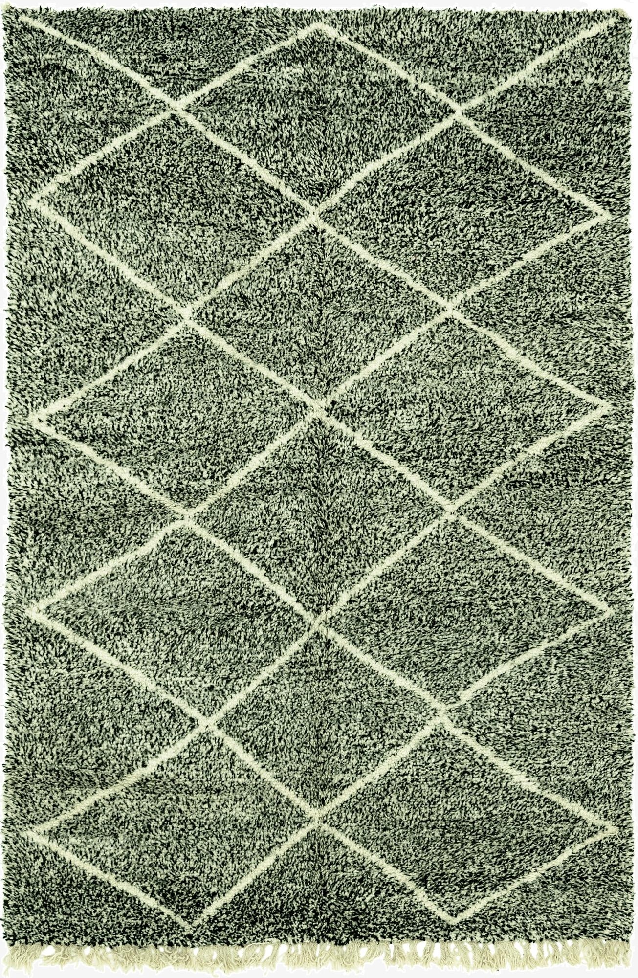 6' 2 x 9' 6  Hand Knotted Moroccan Wool Rug