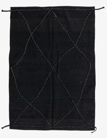 3' 5 x 4' 11 Hand Knotted Moroccan Wool Rug