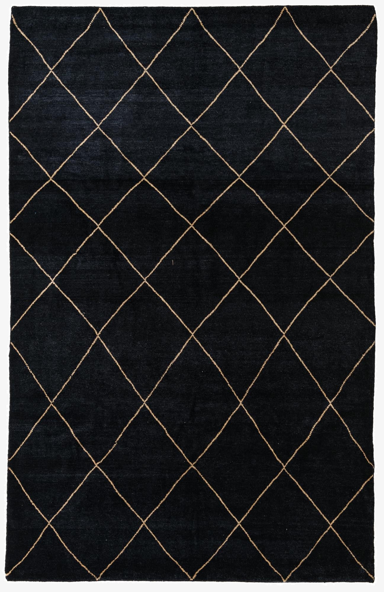 6' 7 x 10' 5  Hand Knotted Moroccan Wool Rug
