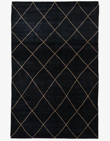 6' 7 x 10' 5 Hand Knotted Moroccan Wool Rug