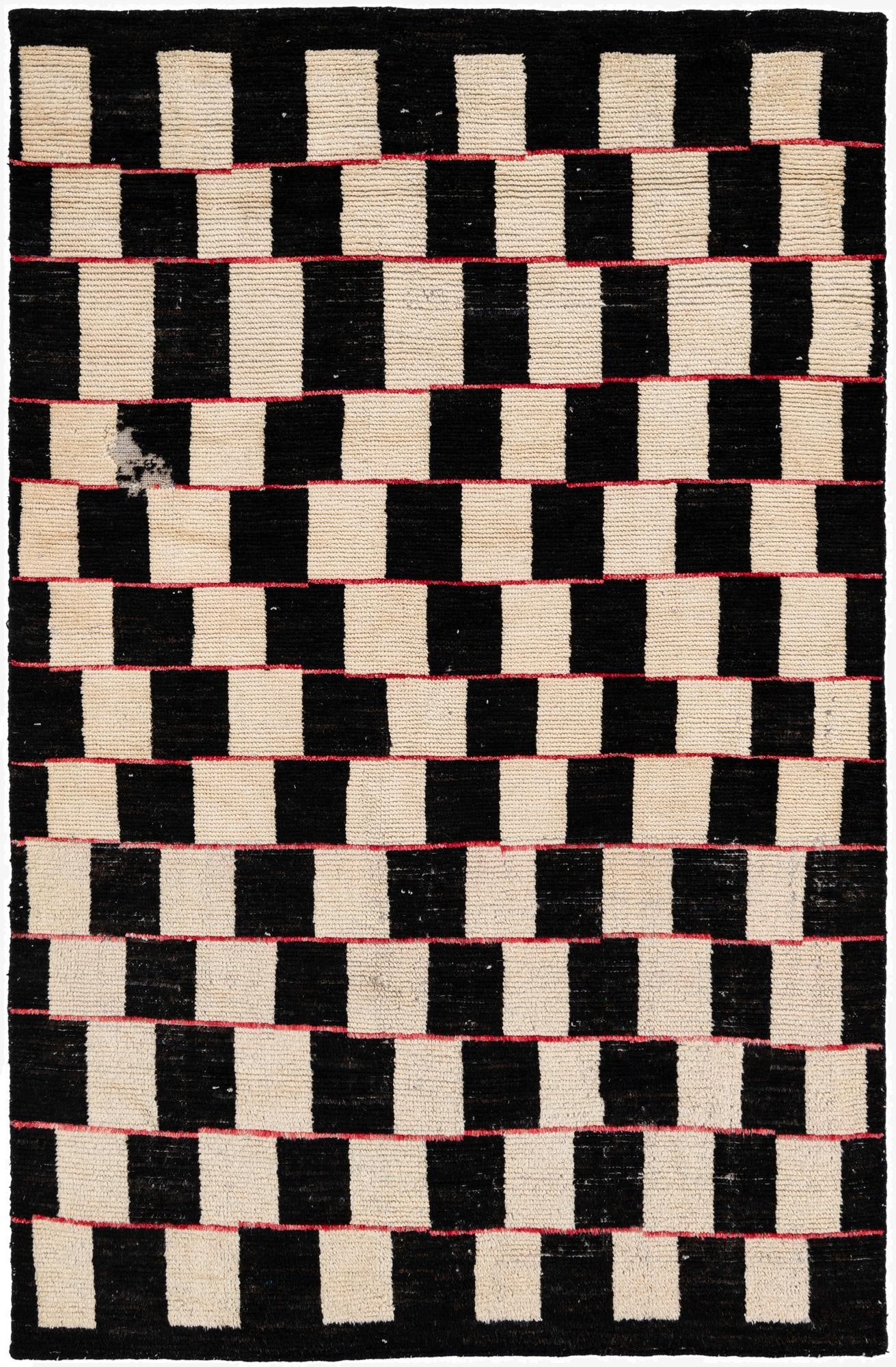 5' 2 x 8'  Hand Knotted Moroccan Wool Rug