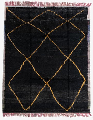 8' 6 x 10' 6 Hand Knotted Moroccan Wool Rug