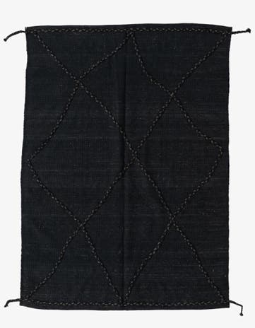 4' 3 x 5' 10 Hand Knotted Moroccan Wool Rug