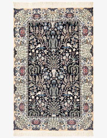 3' 6 x 5' 7 Hand Knotted Nain Rug