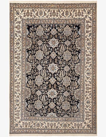 7' x 10' 3 Hand Knotted Nain Rug
