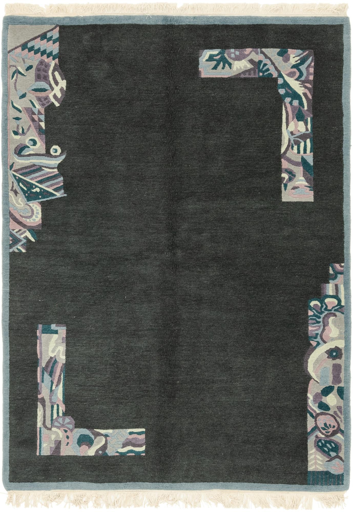 5' 7 x 8' 1 Hand Knotted Nepal Wool Rug
