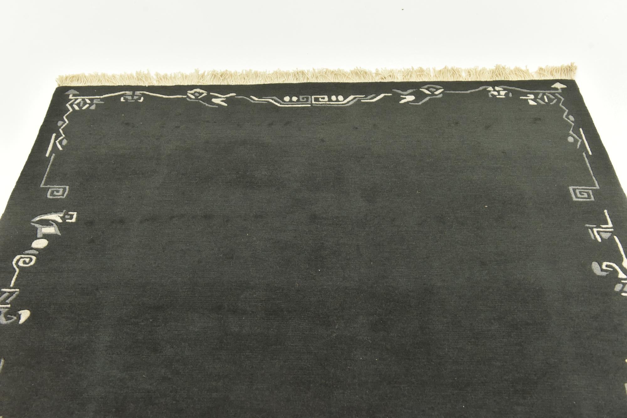 4' 8 x 6' 6 Hand Knotted Nepal Wool Rug