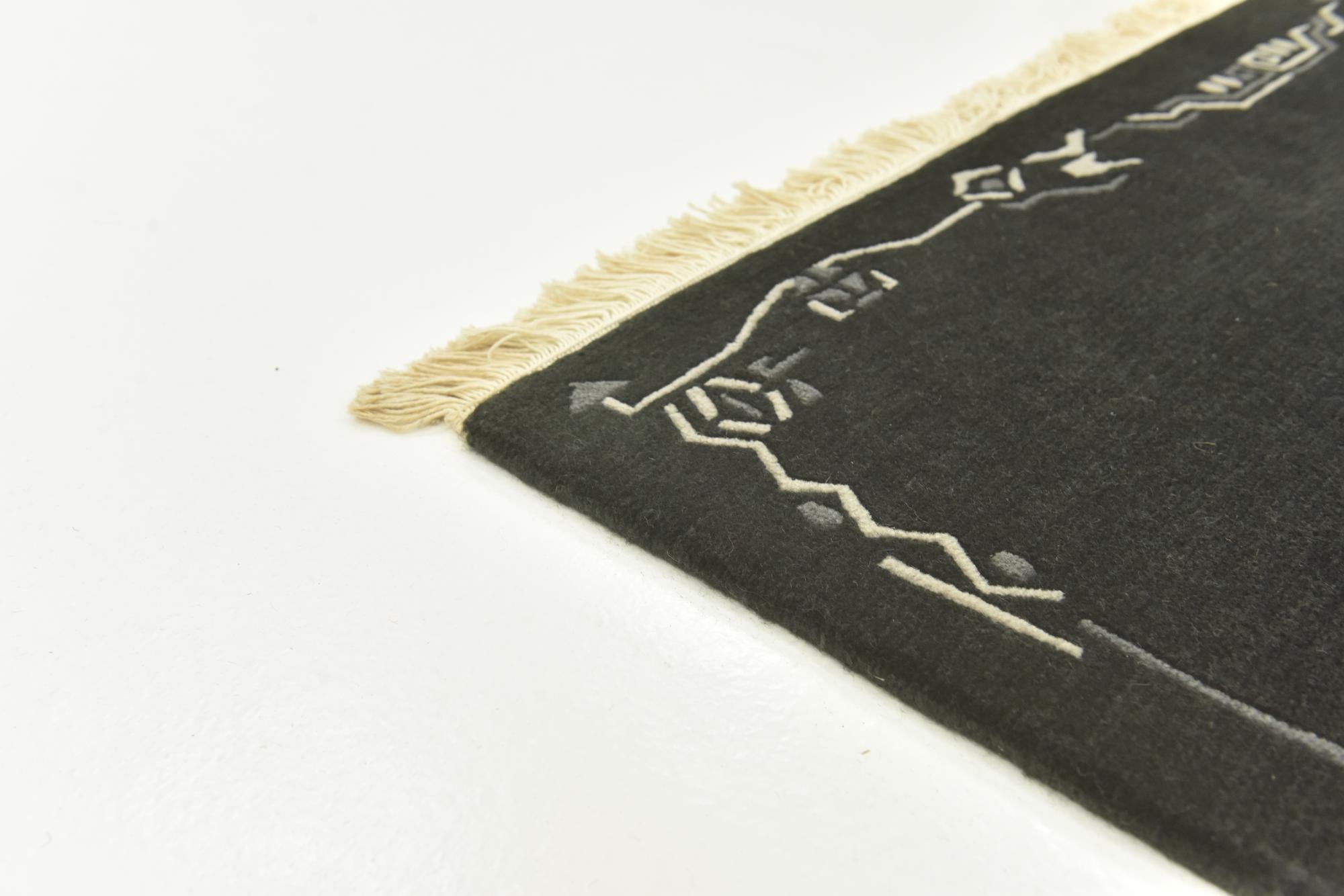 4' 8 x 6' 6 Hand Knotted Nepal Wool Rug