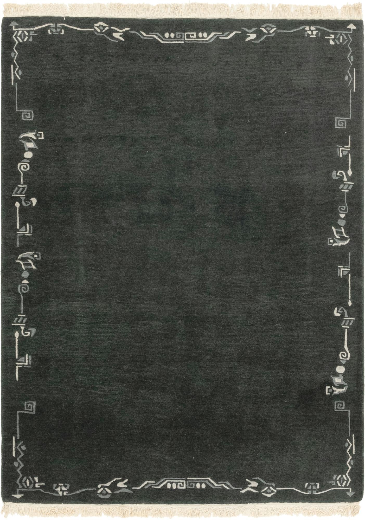 4' 8 x 6' 6 Hand Knotted Nepal Wool Rug