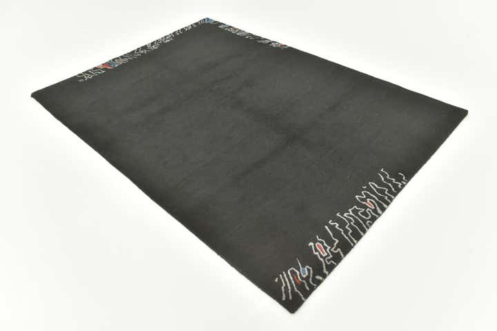 4' 7 x 6' 6 Hand Knotted Nepal Wool Rug